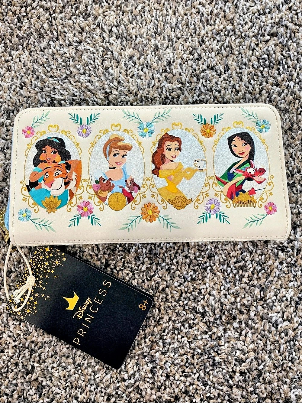 Disney Princess Loungefly Princess Wallet White NWT